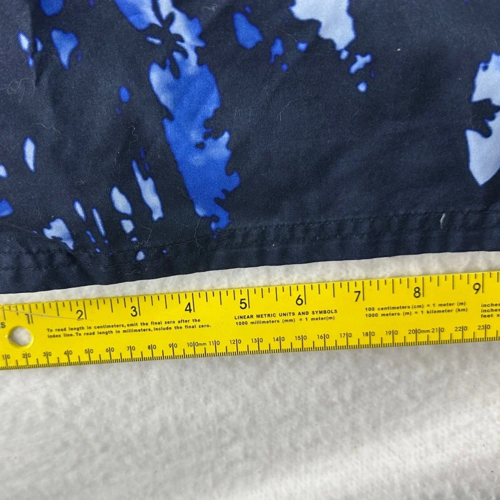 Nike Swim Trunks Mens L Blue Graphic Recycled Polyester  Board Shorts Beach Pool
